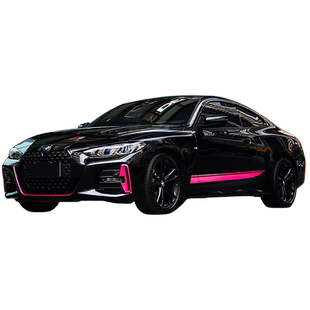 适用于宝马4系甜菜根紫拉花425i 贴纸440i 3系i3车贴430i车身装饰