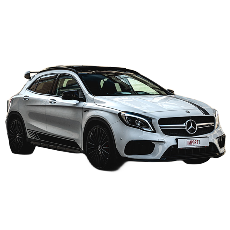 适用奔驰AMG拉花GLA45 35 200 220 260 180贴纸车门个性黑色车贴
