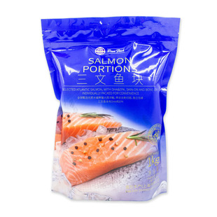 （店内两件包邮）山姆代购 冷冻三文鱼块 1kg（不可生食）