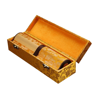 【锦福鑫】空白 格子 书法 毛笔 小楷 方格 卷轴 手卷 万年蓝 泥金 仿古 蓝色 抄经 写经