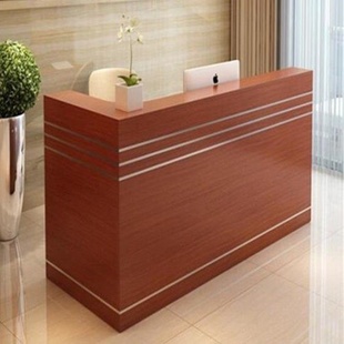 新款收银台柜台简约现代前台接待台收银台柜台时尚收款台酒店吧台