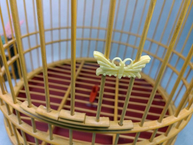 鸟笼食碗杯卡画眉笼绣眼笼颠颏笼蝴蝶卡子夹子鸟笼塑料卡子配件