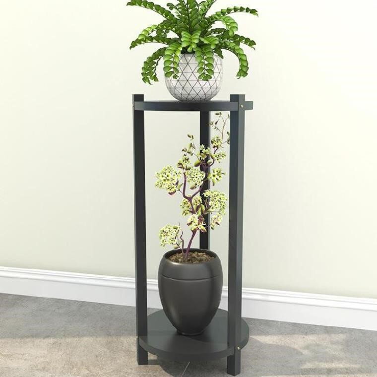 木架子咖啡厅带轮样板房梯形花架置物架落地室内花架子墙角架结实