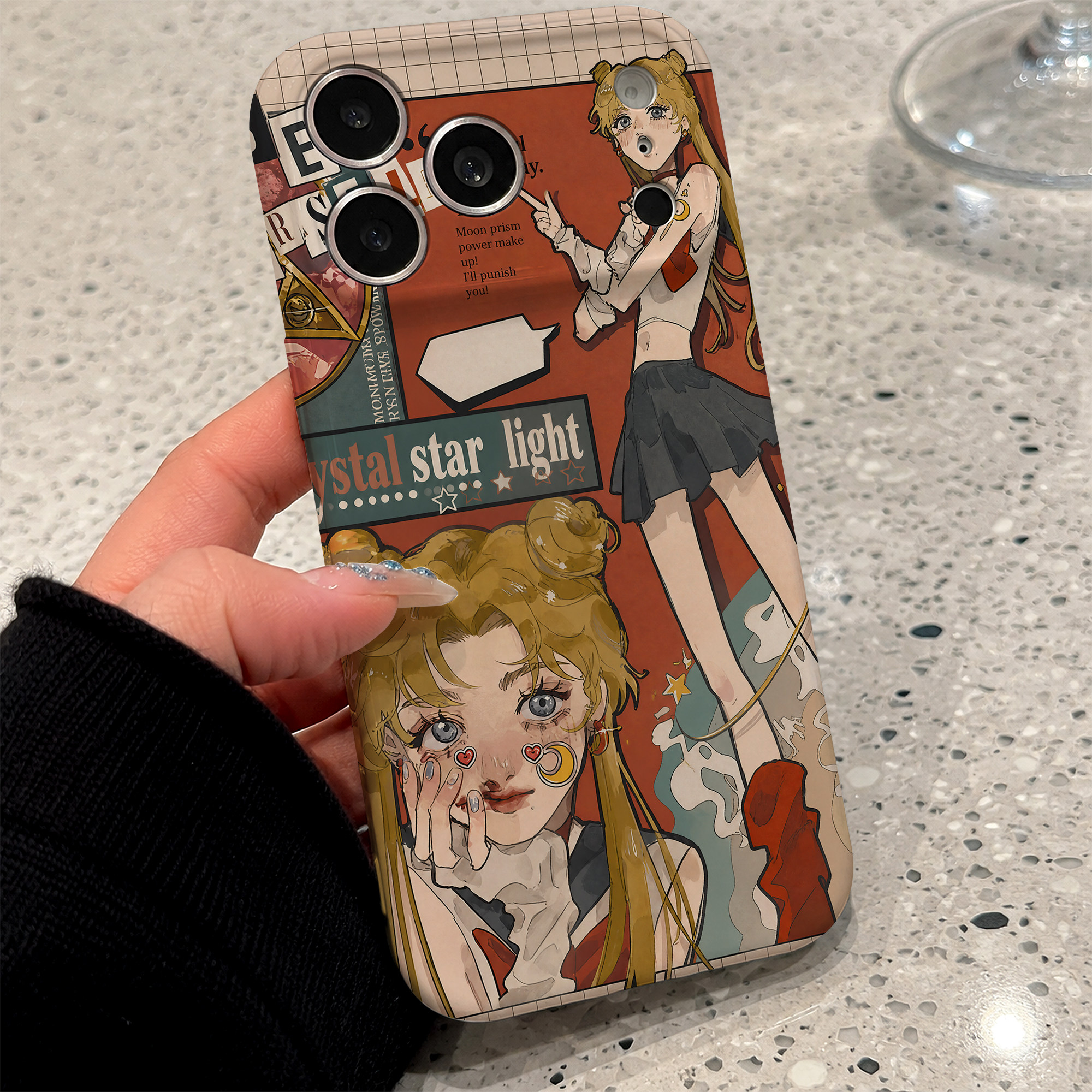 日韩ins卡通适用苹果17手机壳菲林二合一nova13华为p90mate80小米15文艺opporeno16vivo荣耀