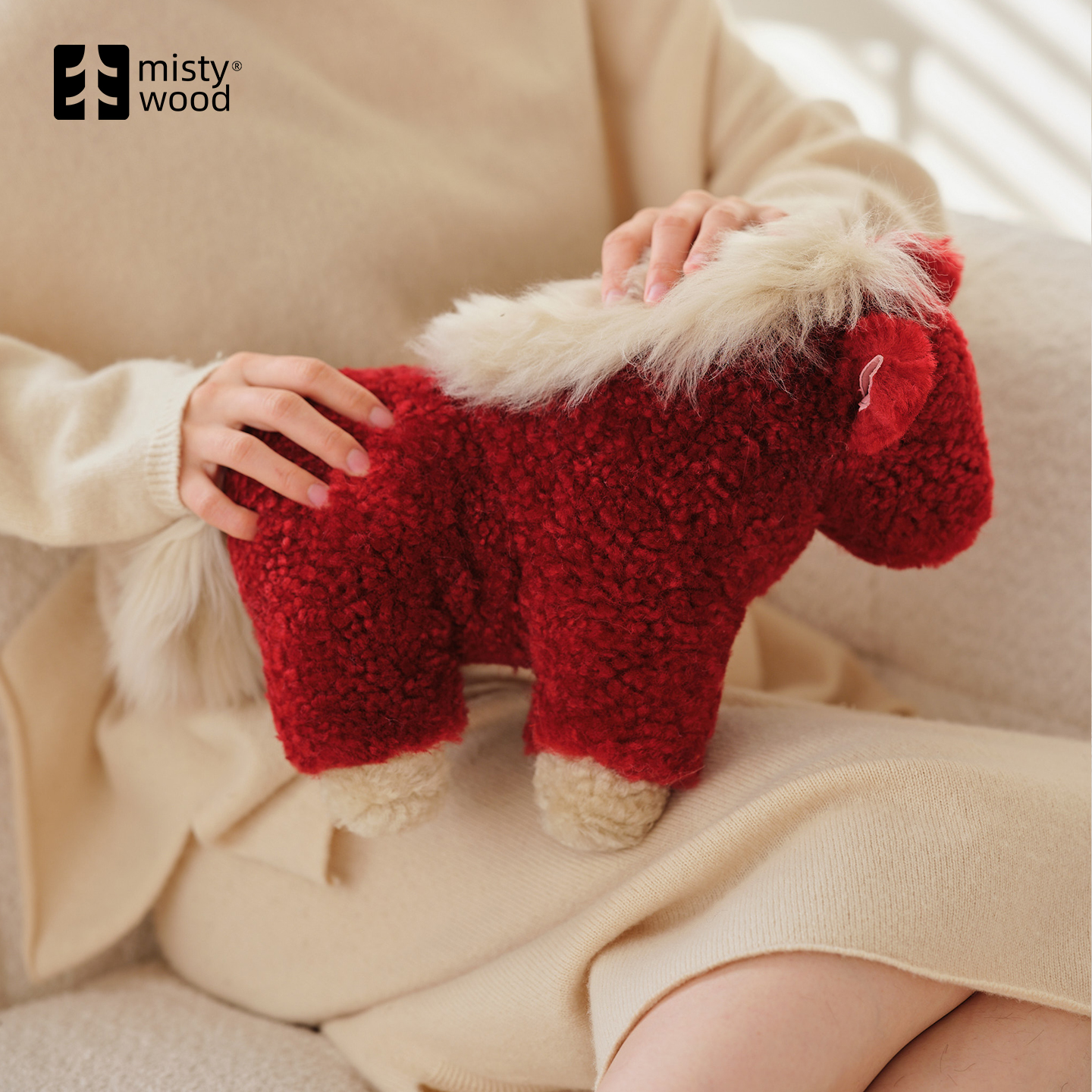 MISTYWOOD治愈系小马驹毛绒抱枕