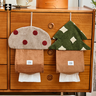 Mistywood「圣诞森系」创意悬挂纸巾盒可爱壁挂式抽纸盒客厅高级