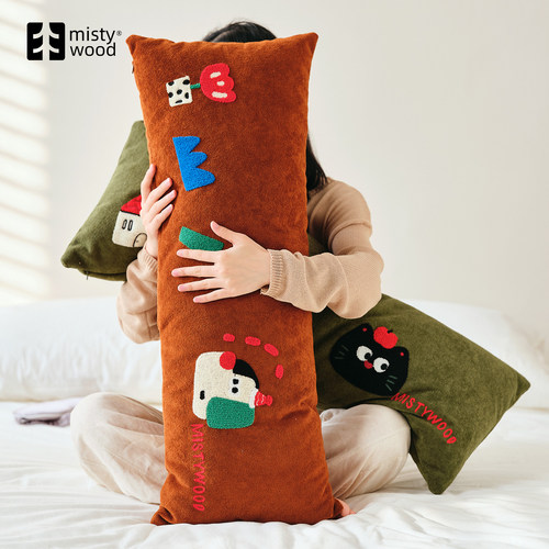 卡通涂鸦猫狗睡觉抱枕
