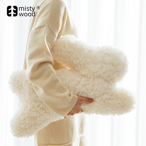 迷雾之森没牙兔细羊毛抱枕可爱