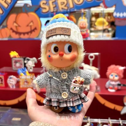 WHY SO SERIOUS万圣节小丑彩虹豆丁搪胶星星人仅娃衣毛绒衣服着替