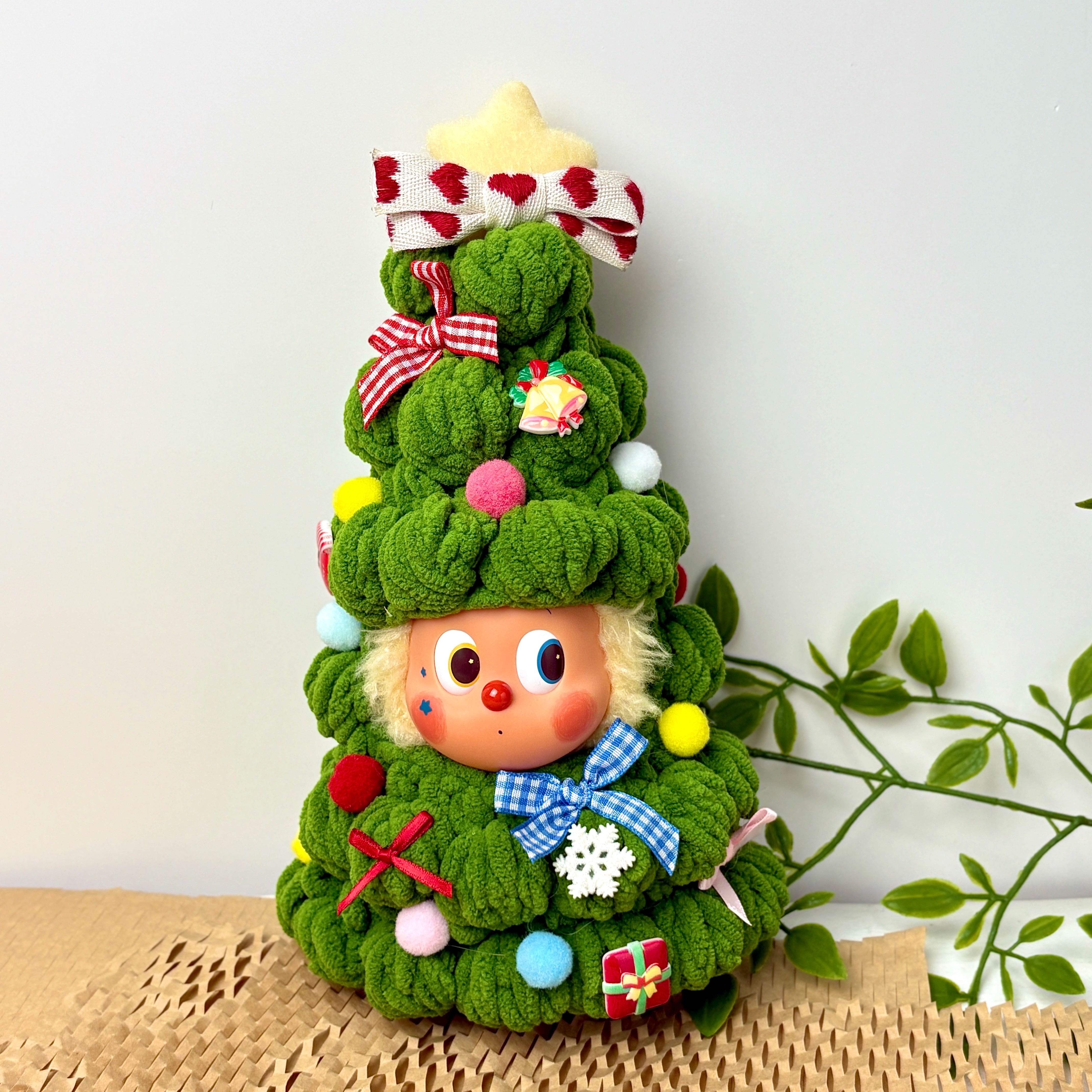 星星人圣诞树可爱公仔Labubu娃衣