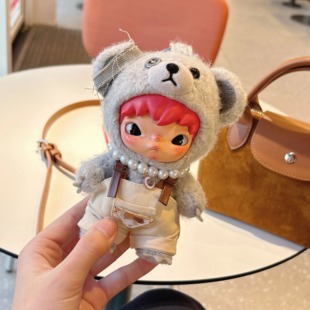 小野hirono背带裤娃衣公路日志搪胶毛绒公仔挂件17cm着替项链服装