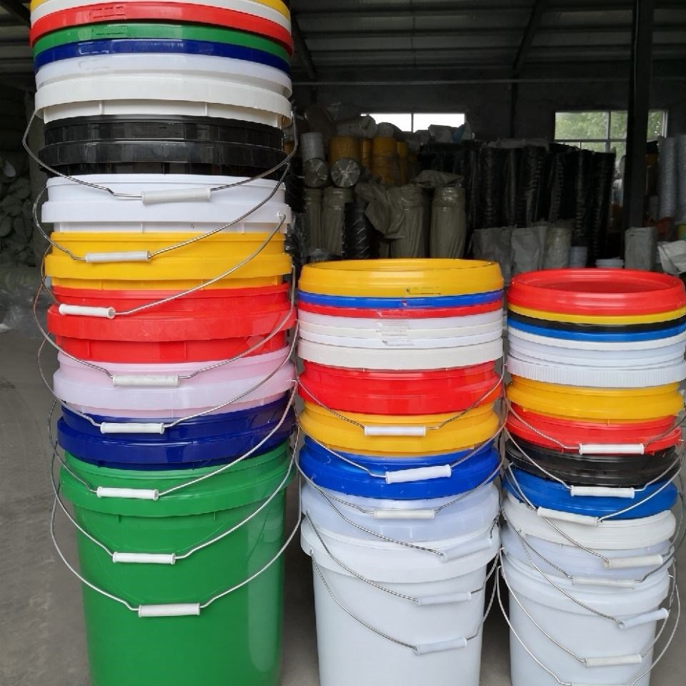 白乳胶桶空桶乳胶漆桶涂料桶带盖旧工业水通水通塑料桶家用25l升