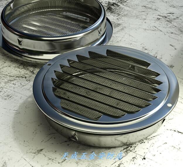 抽油烟机不锈钢平头风帽通风排风口帽子炉具住宅雨帽接管防护通风