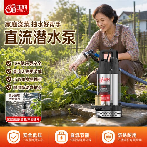 304不锈钢大流量无刷直流潜水泵
