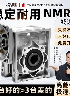 NMRV减速机输出法兰伺服步进电机大扭矩涡轮蜗杆小型变速箱减速器