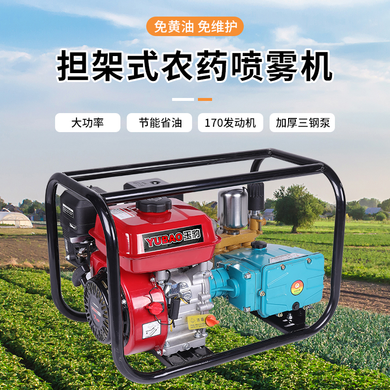 汽油高压打药机农用四冲程喷雾器直连泵农田果园打农药消毒喷洒器
