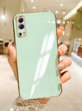 适用于vivo Y72 5G手机壳vivo72防摔软壳V2041保护套VIVO72国际版硅胶全包vivo电镀y72网红情侣纯色外壳