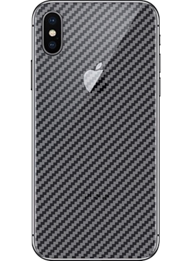 适用于苹果x手机后膜iphonexsmax碳纤维背膜xs后背软膜苹果xr防手汗iPhonexsmax半透明贴纸ipX后盖XS防刮贴膜