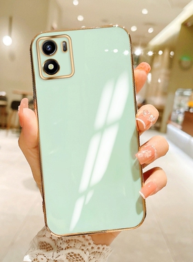 适用于vivo Y01手机壳VIVOY01防摔软壳vivoy01国际版保护套VIVO硅胶Y01全包电镀vivo y01网红情侣纯色外壳