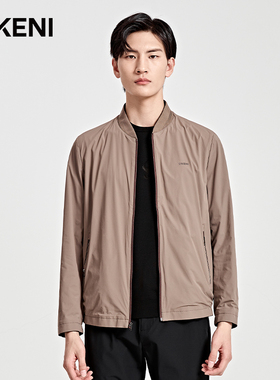 【双面穿】迪柯尼高端轻奢男装外套 简约格子棒球领夹克12341T746