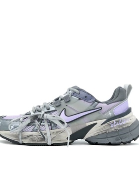 【定制球鞋】 Nike V2K Run紫色星际 甜酷 Y2K 银紫色 FD0736-003