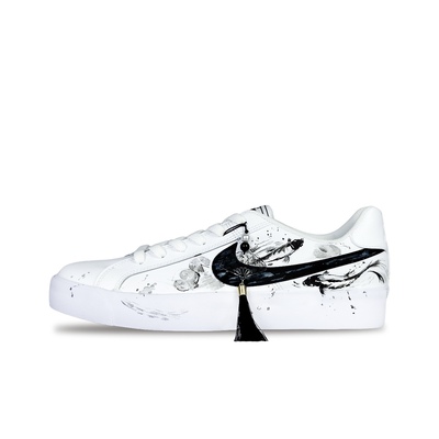 【定制球鞋】Nike Court Royale 幻境 小扇流萤 黑白 BQ4222-103