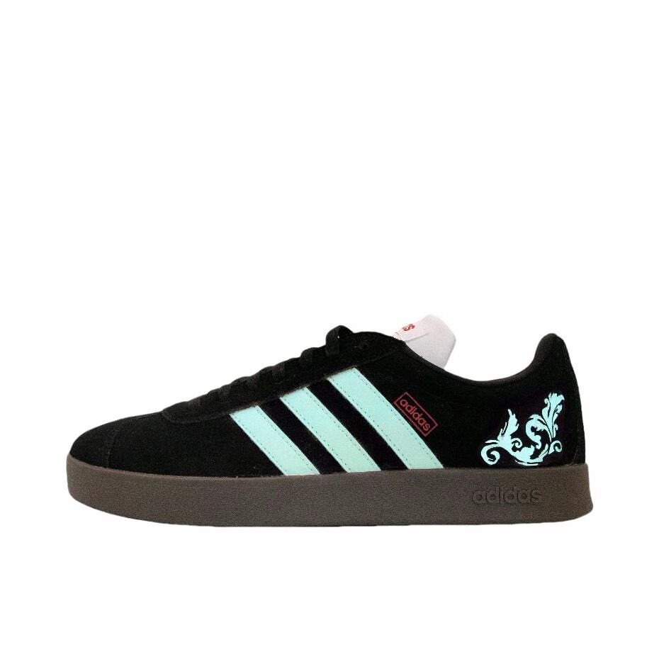 【定制球鞋】Adidas neo VL Court 2.0   板鞋   青黛绿 HQ1801