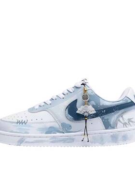 【定制球鞋】Nike Court Vision 板鞋  青云韵 DH2987-101