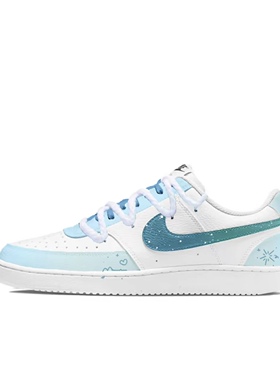 【定制球鞋】Nike Court Vision 星海之旅 涂鸦 浅蓝色DH2987-101