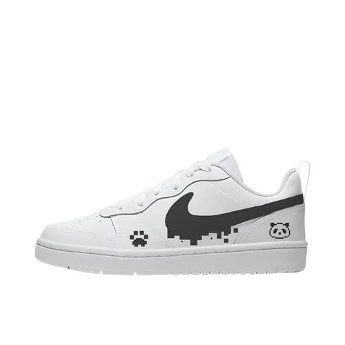 【定制球鞋】Nike Court Borough 像素熊猫 BQ5448-100