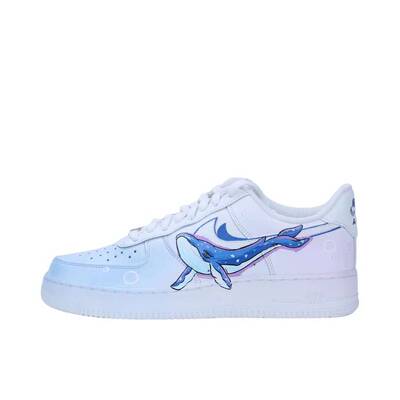 【定制球鞋】Nike Air Force 1 板鞋   VAM鲸  CW2288-111