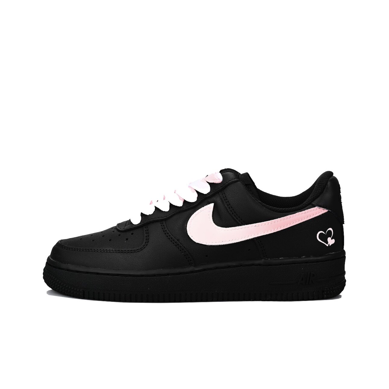 【定制球鞋】Nike Air Force 1 黑粉蔷薇 渐变 黑粉 DD8959-001