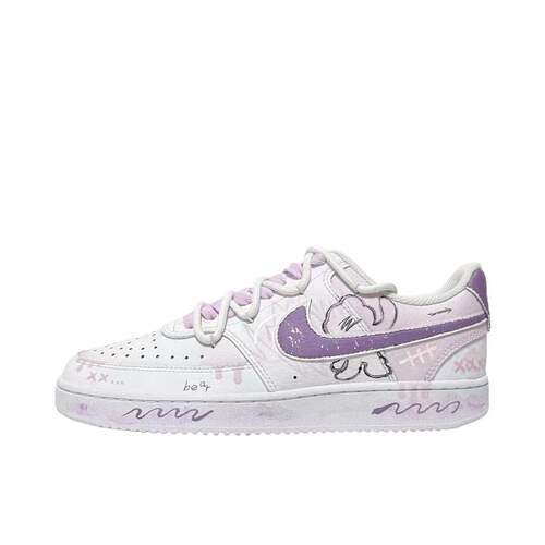 【定制球鞋】 Nike Court Vision 1 板鞋   芋泥小熊 CD5463-101