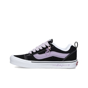 【定制球鞋】Vans Knu Skool 紫葡之恋 喷绘 黑紫色 VN0009QC6BT1