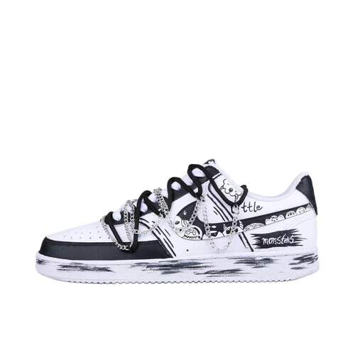 【定制球鞋】 Nike Court Vision 1 板鞋  小怪兽DH2987-101