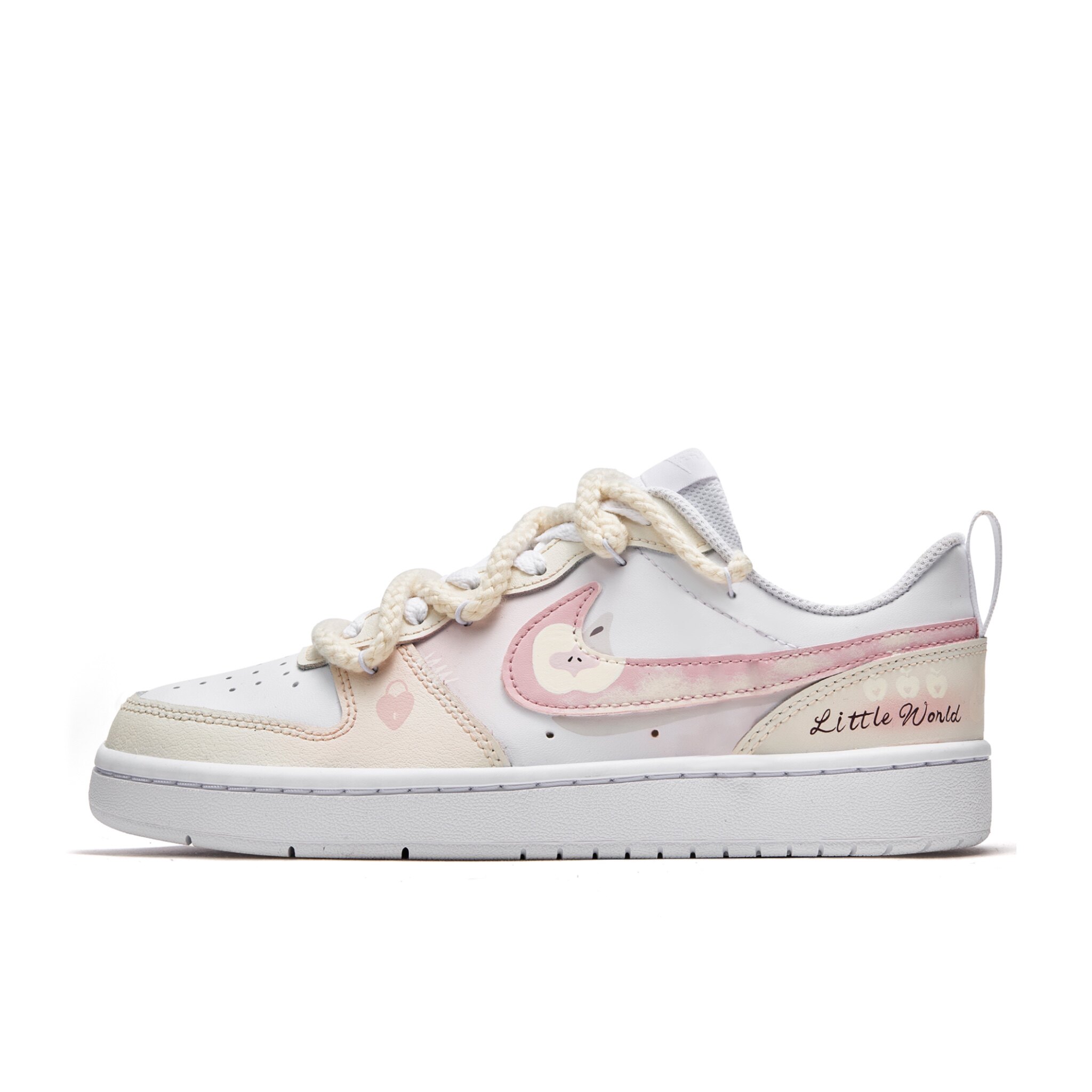 【定制球鞋】Nike Court Borough 苹果芝士 BQ5448-100