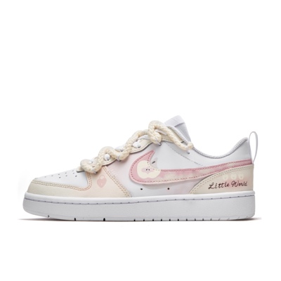 【定制球鞋】Nike Court Borough 苹果芝士 BQ5448-100