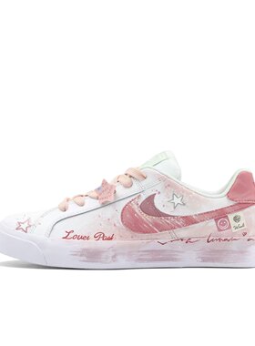 【定制球鞋】Nike Court Royale 热恋桃桃 手绘 热恋粉AO2810-111