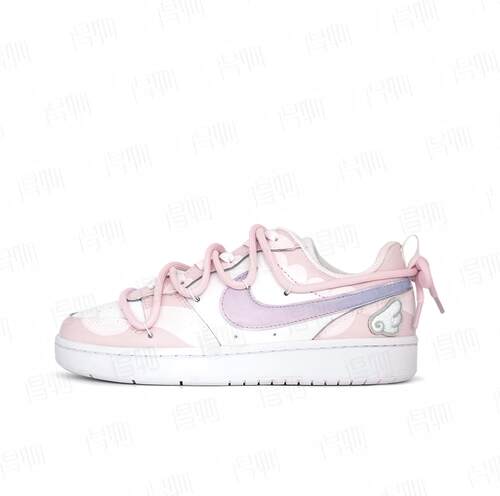 【定制球鞋】Nike Court Borough 少女心卡通 BQ5448-100