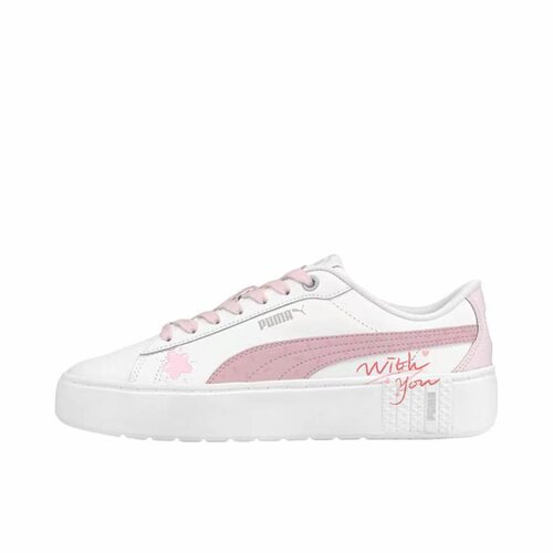 【定制球鞋】Puma/彪马Smash Platform L 板鞋 粉韵心动373035-01