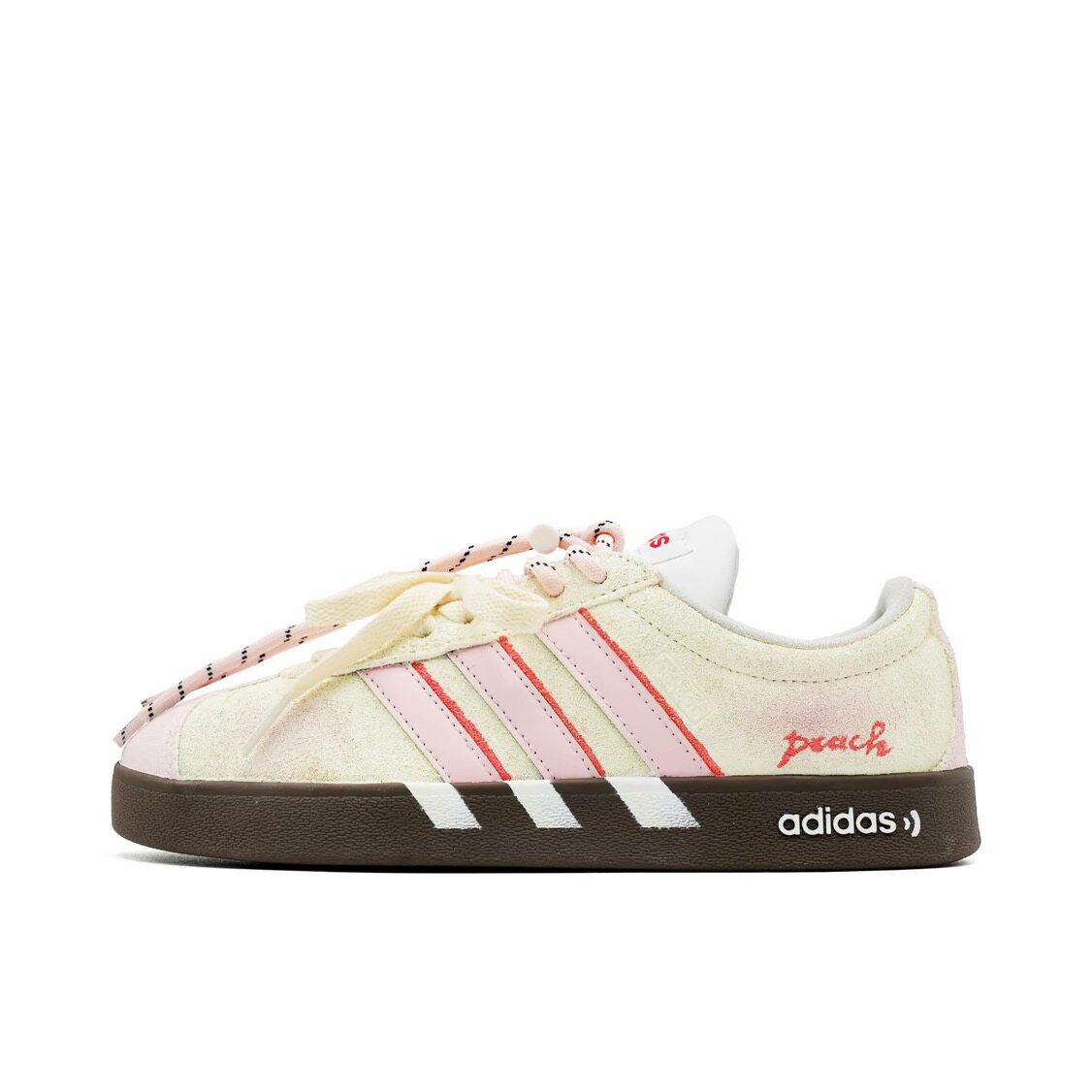 【定制球鞋】Adidas neo VL Court 2.0   板鞋   桃粉漫行 HQ1802