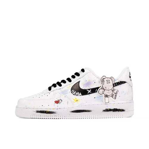 【定制球鞋】Nike Air Force 1 板鞋   暴力熊 CW2288-111