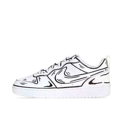 【定制球鞋】 Nike Court Borough 板鞋  漫画世界 BQ5448-100
