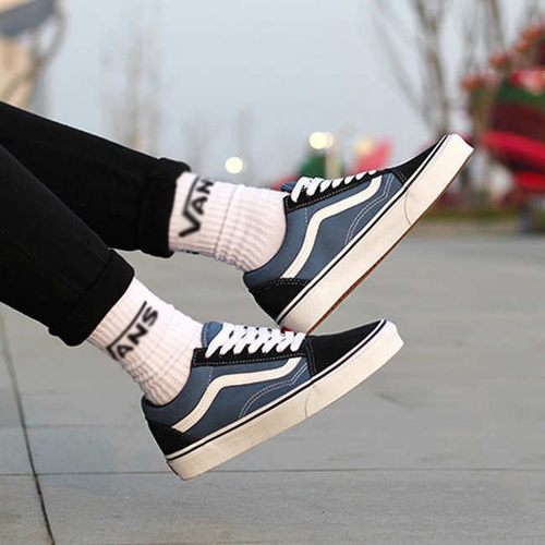 万斯 Old Skool Navy 海军蓝 男女同款