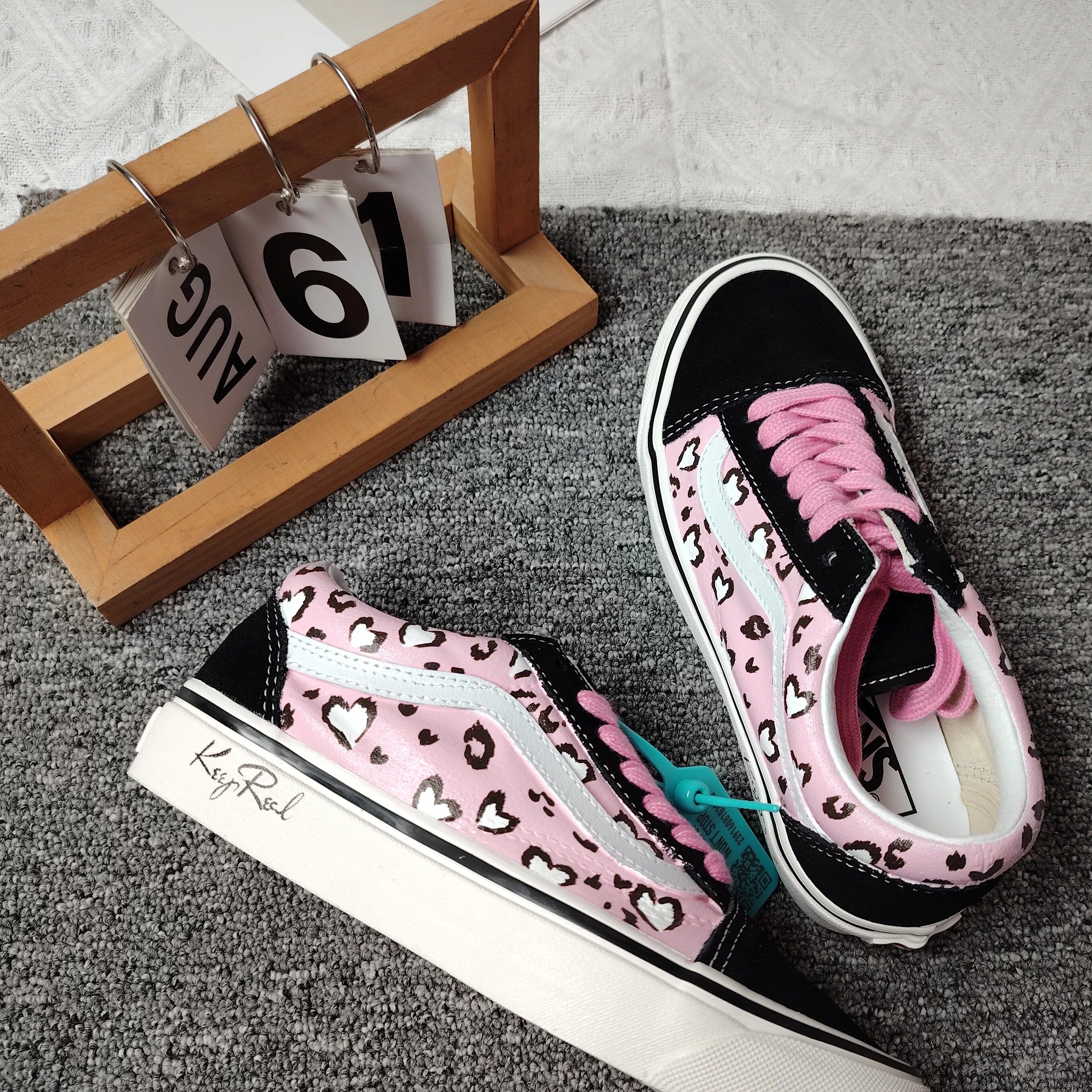 VansOldSkool36DX粉心豹序