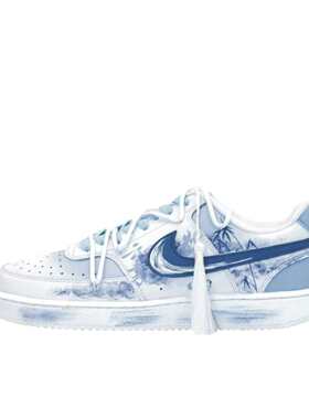 【定制球鞋】Nike Court Vision 1 青花瓷 DH2987-101