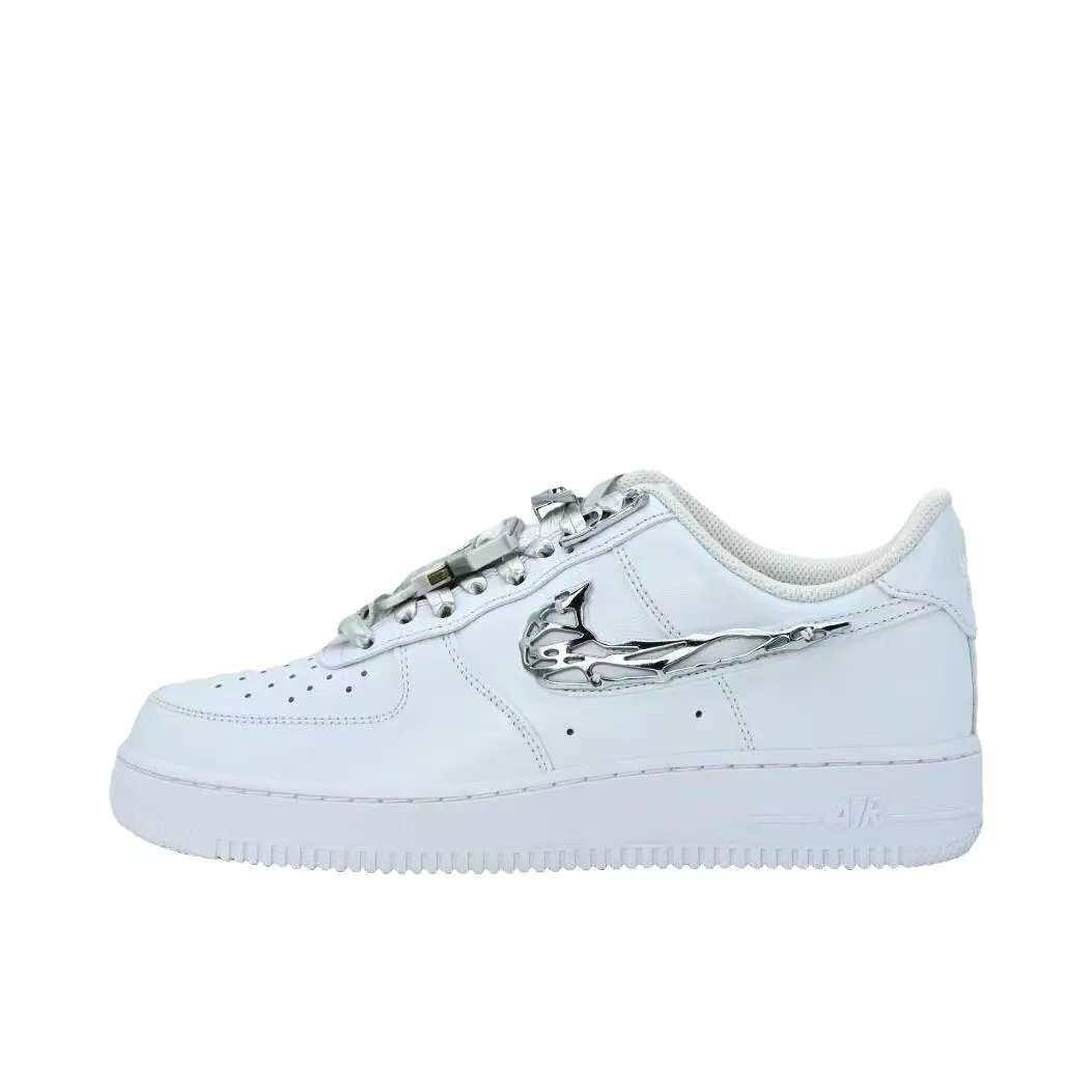 【定制球鞋】Nike Air Force 1 金属骑士缝线 CW2288-111