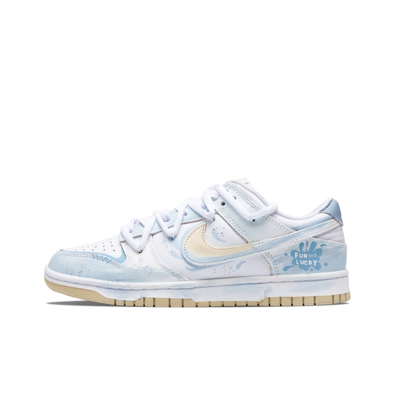 【定制球鞋】Nike Dunk Low 幸运海星 涂鸦 淡蓝色 DV0833-100,运动鞋new,篮球鞋,淘宝优惠券,粉丝福利购,淘宝优惠卷
