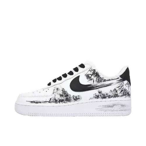 【定制球鞋】Nike Air Force 1 板鞋   无关风月CW2288-111