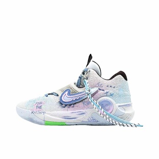 【定制球鞋】 Nike KD Trey 5 X 篮球鞋   粉蓝队 DJ7554-014